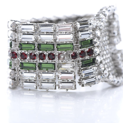 Gucci Crystals Double G Web Tennis Bracelet L 6 of 6