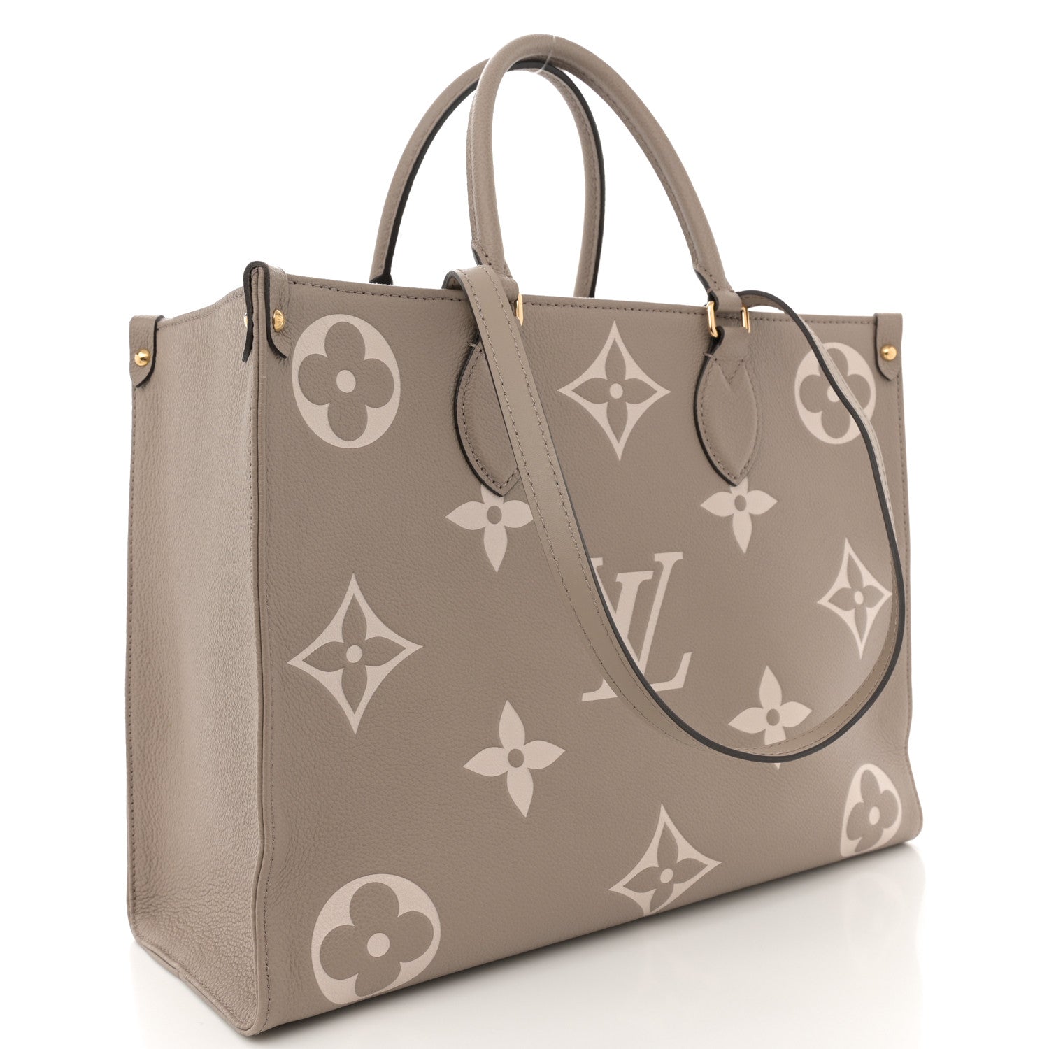 Louis Vuitton Empreinte Monogram Giant Onthego MM Tourterelle Creme 3 of 11