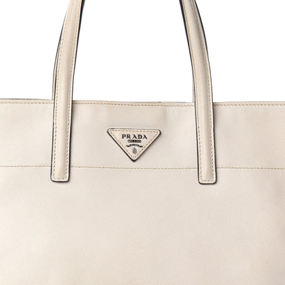 Prada Saffiano Soft Tote Talco 14 of 16