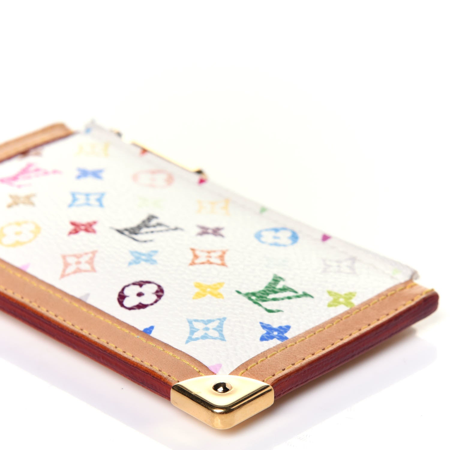 Louis Vuitton Monogram Multicolor Key Pouch White 8 of 8