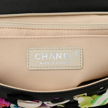 Chanel Silk Lambskin Ribbon Classic Flap Bag Turquoise Multicolor 6 of 11