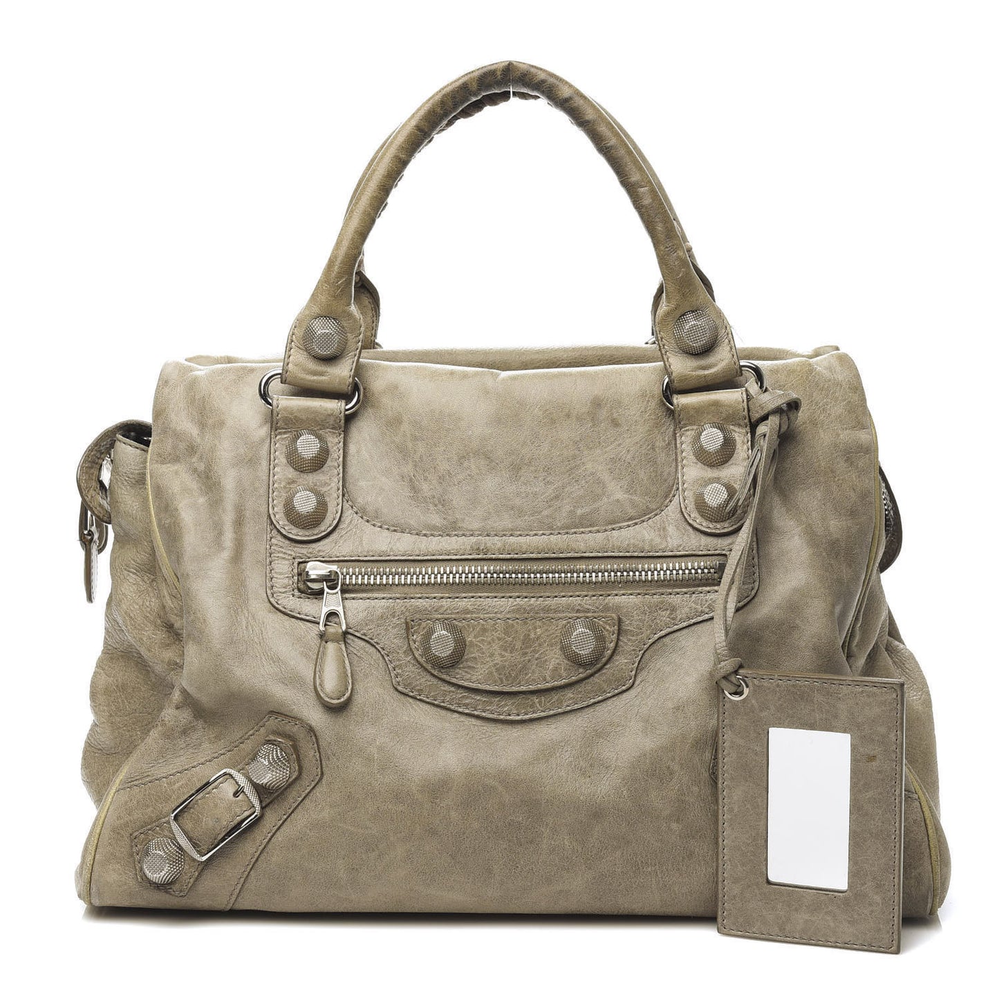 Agneau Giant 21 Silver Hardware Mid Day Papyrus