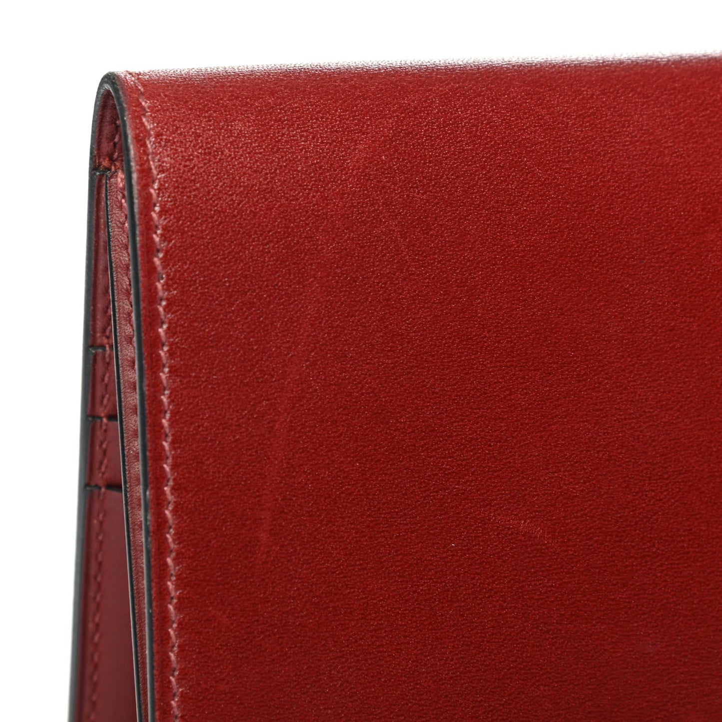 Veau Sombrero Tadelakt Manhattan Wallet Rouge H
