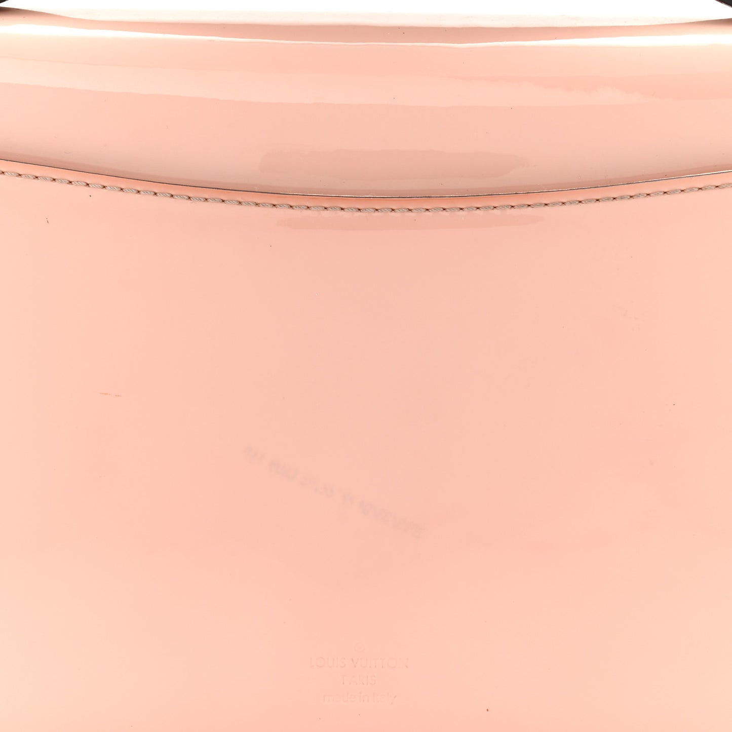 Patent Calfskin Monogram Cherrywood BB Rose Ballerine