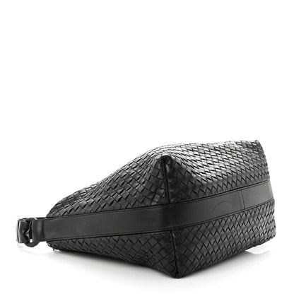 Bottega Veneta Nappa Intrecciato Shoulder Bag Black 4 of 12