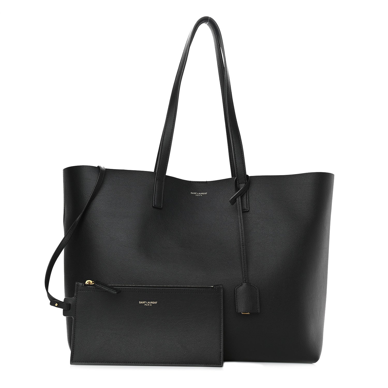 Saint Laurent Calfskin Large Shopping Tote Black 1 of 9