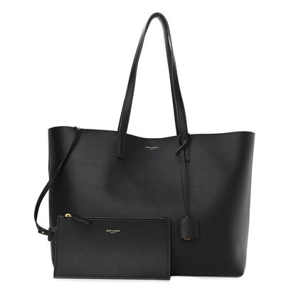 Saint Laurent Calfskin Large Shopping Tote Black 1 of 9