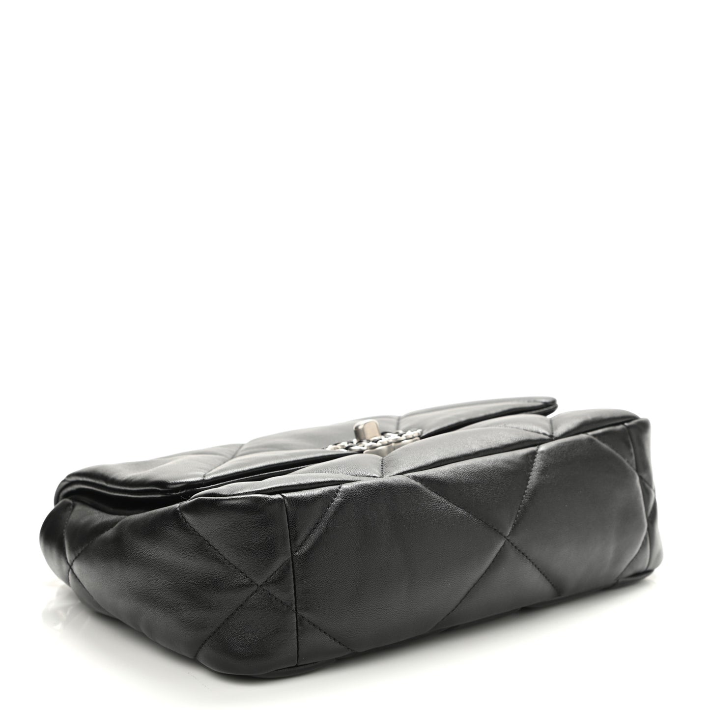 Lambskin Quilted Medium Chanel 19 Flap Black