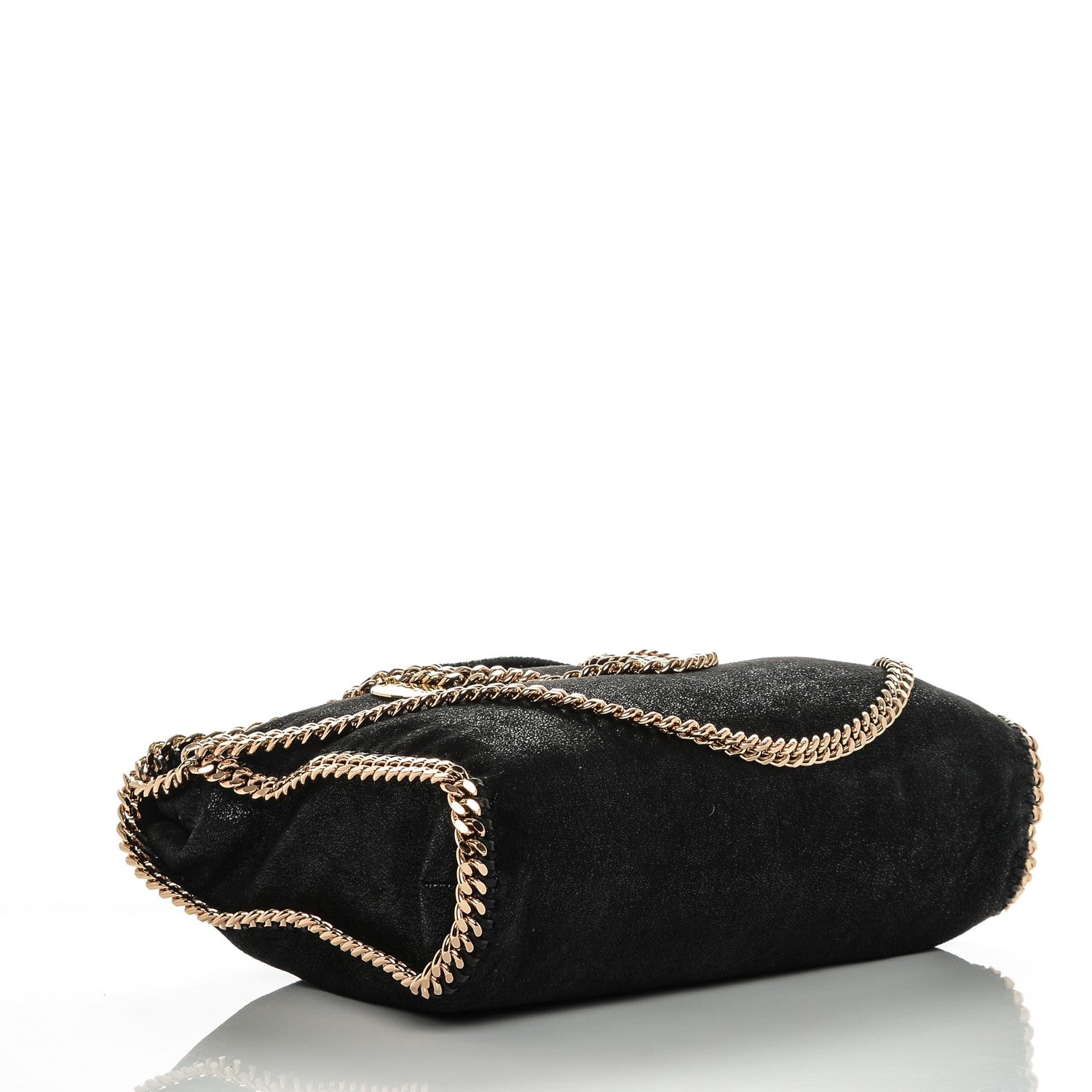 Stella McCartney Shaggy Deer Falabella Fold Over Tote Black 4 of 7