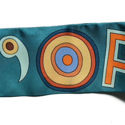 Hermes Silk Tohu Bohu Twilly Bleu Canard Multicolor 4 of 7