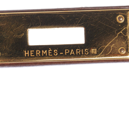 Hermes Courchevel Kelly Retourne 28 Chocolate 18 of 32