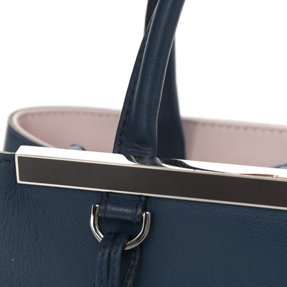 Fendi Vitello Dolce Century Petite 2Jours Tote Blue Rosa Doll 14 of 21
