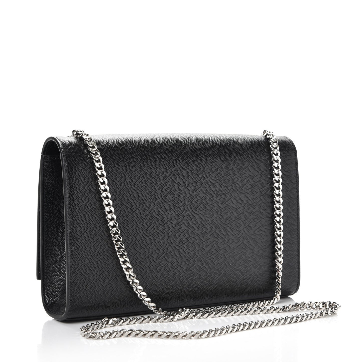 Grain De Poudre Medium Classic Monogram Kate Satchel Black