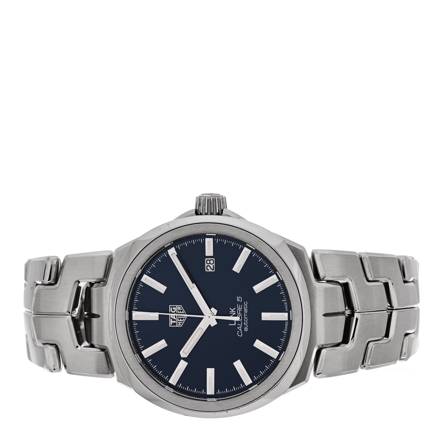 Tag Heuer Stainless Steel 41mm Link Calibre 5 Automatic Watch Blue WBC2112 2 of 4