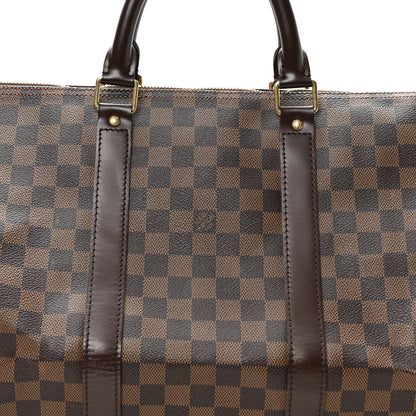 Louis Vuitton Damier Ebene Keepall 50 7 of 9