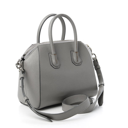 Givenchy Sugar Goatskin Mini Antigona Pearl Grey 3 of 12