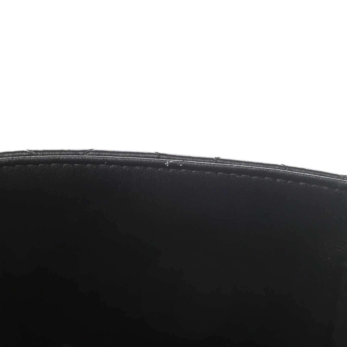 Lambskin Quilted Mini Square Flap Black