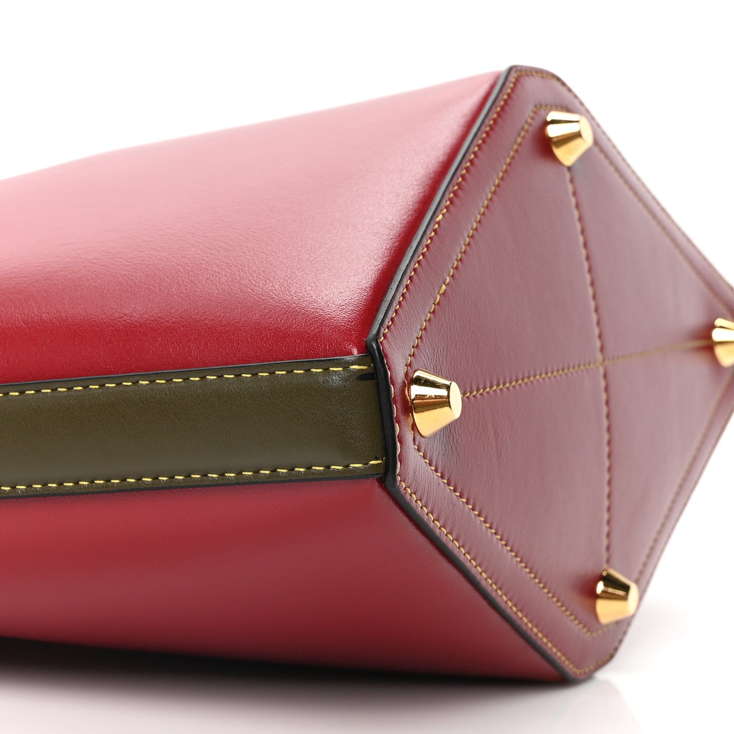 Calfskin The Bucket Bag Red Multicolor