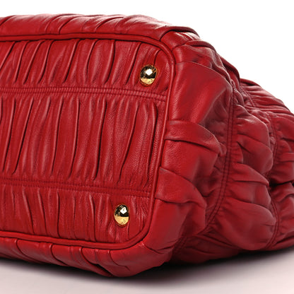 Prada Nappa Gaufre Tote Fuoco 11 of 14