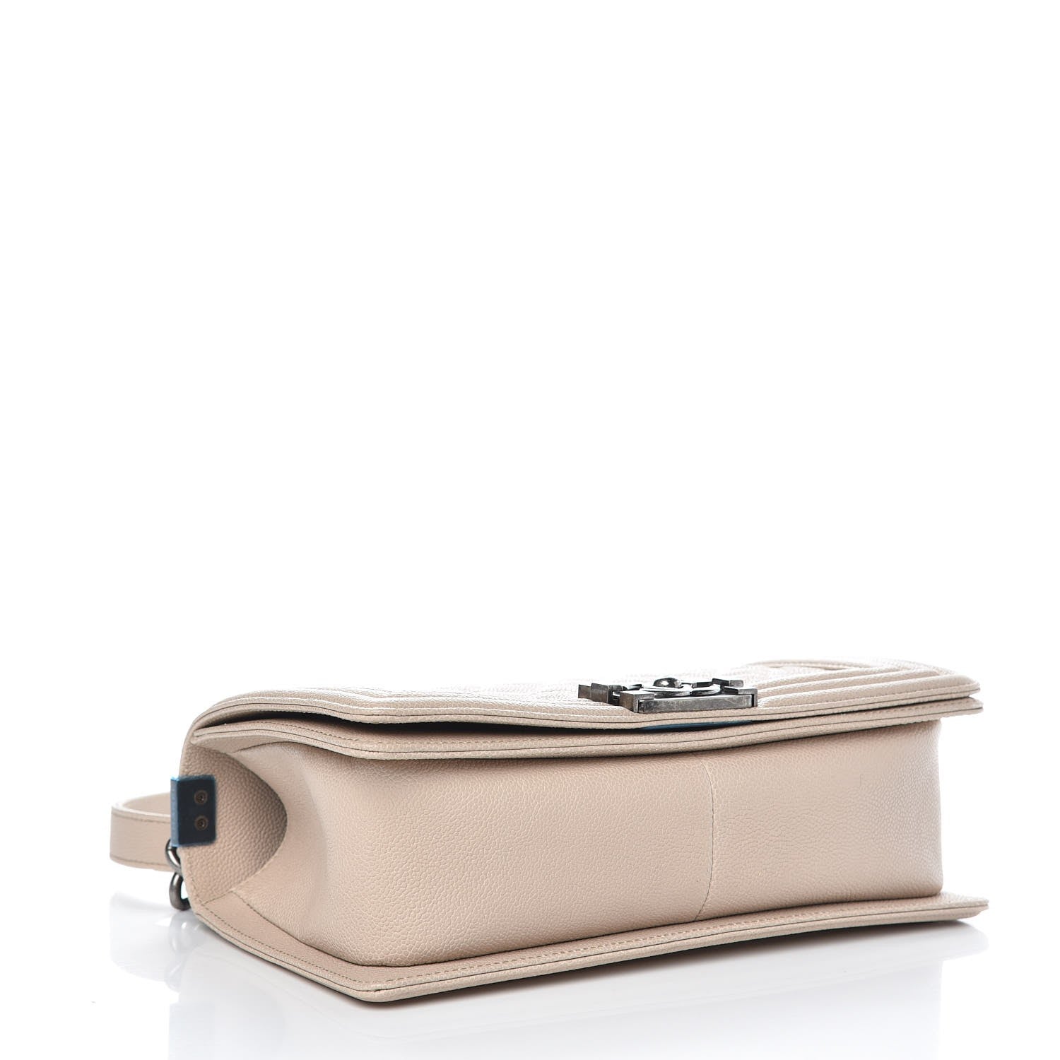 Chanel Caviar Quilted Medium Boy Flap Light Beige 4 of 8