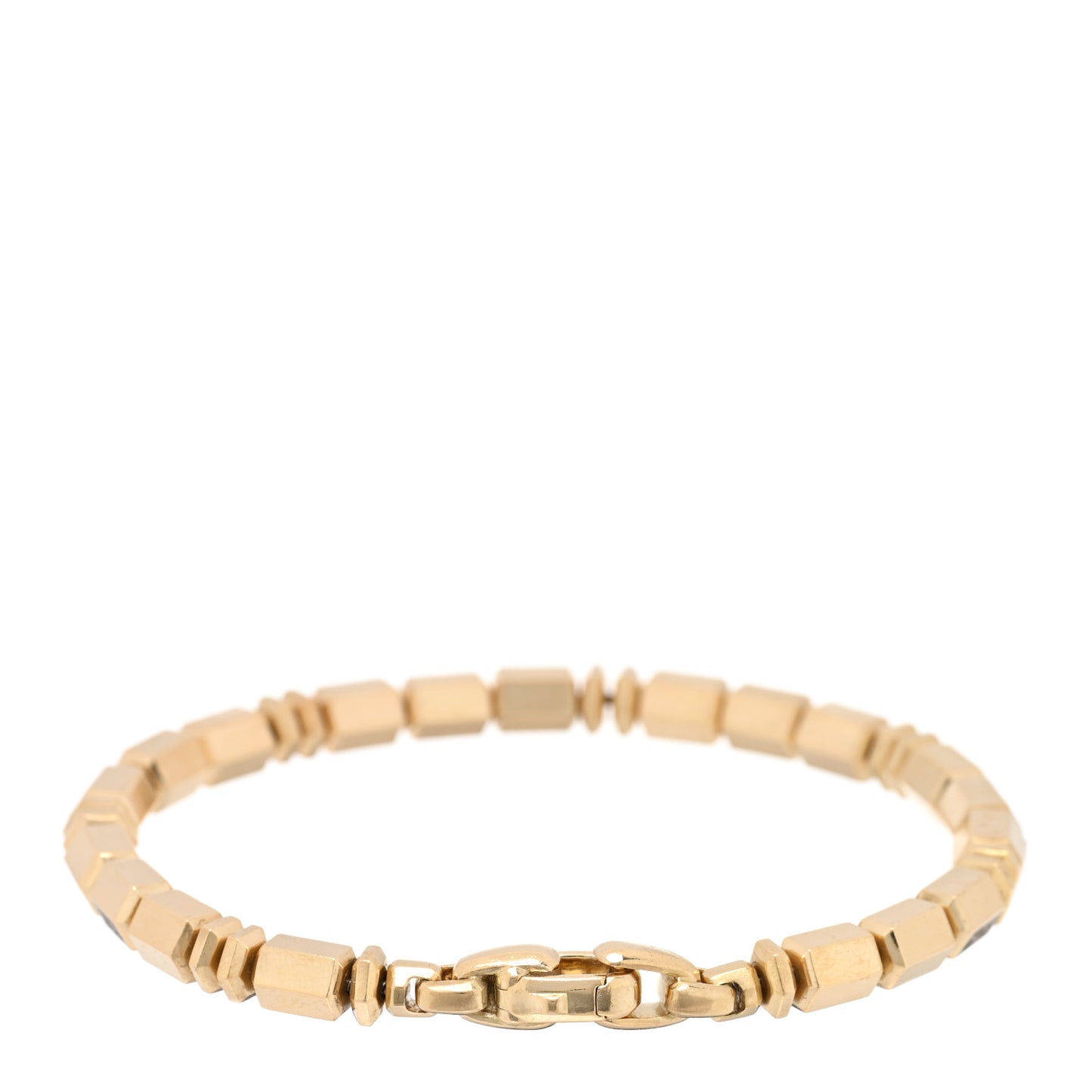 18K Yellow Gold 6mm Spiritual Bead Bracelet