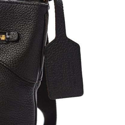 Prada Cervo Deerskin Flat Messenger Bag Ebano 7 of 12