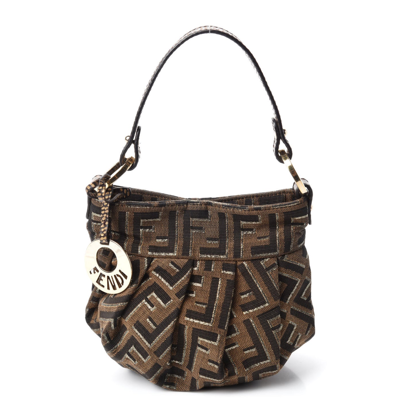 Zucca Vitello Mini Chef Hobo Tobacco Oro Moro