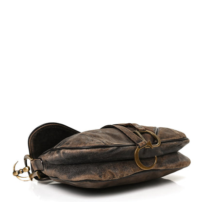 Christian Dior Calfskin Double Saddle Bag Brown 3 of 11