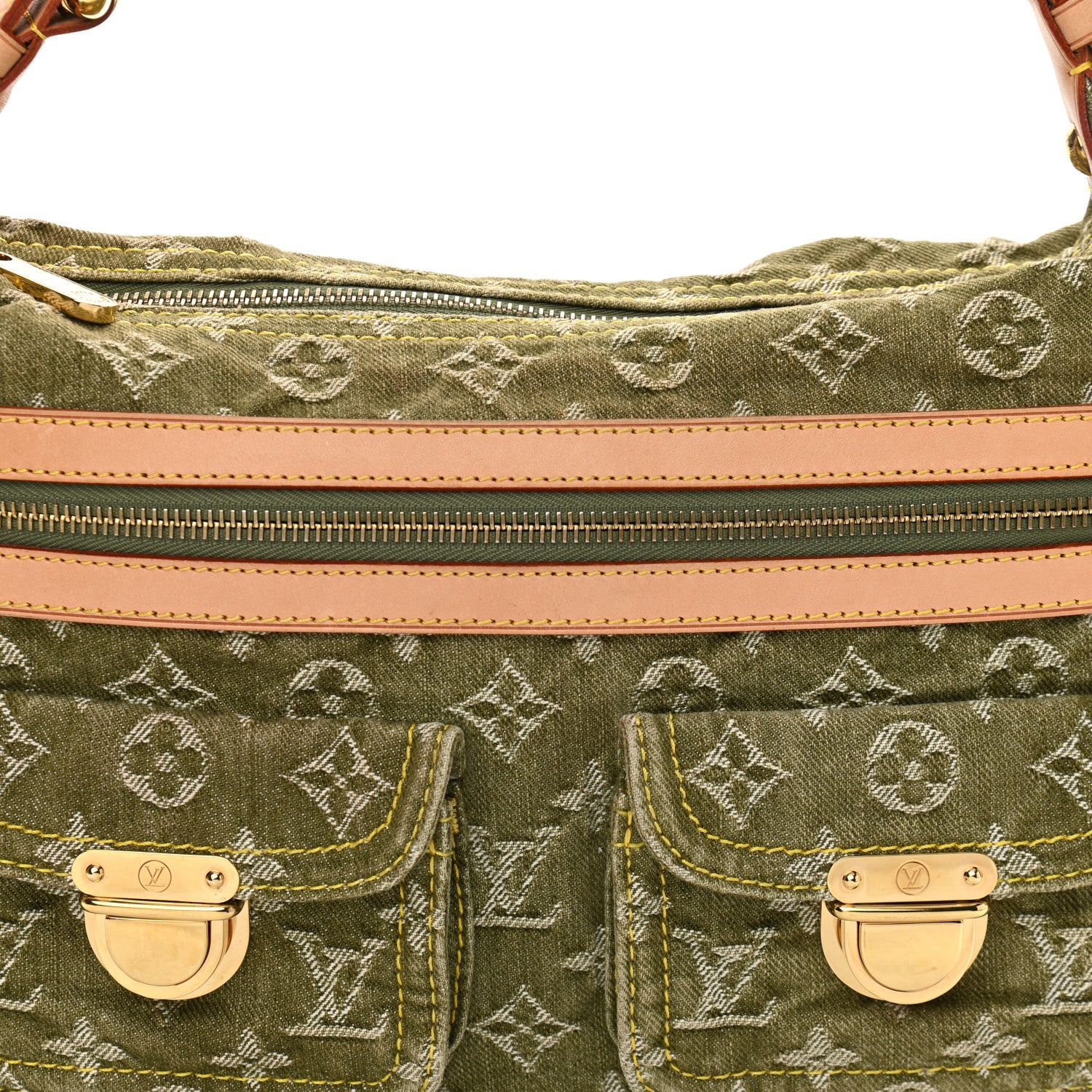 Louis Vuitton Denim Baggy PM Lichen 9 of 11