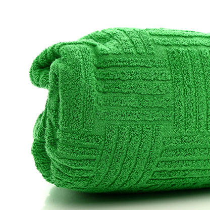 Bottega Veneta Sponge Fabric The Pouch Oversized Clutch Grass 9 of 10