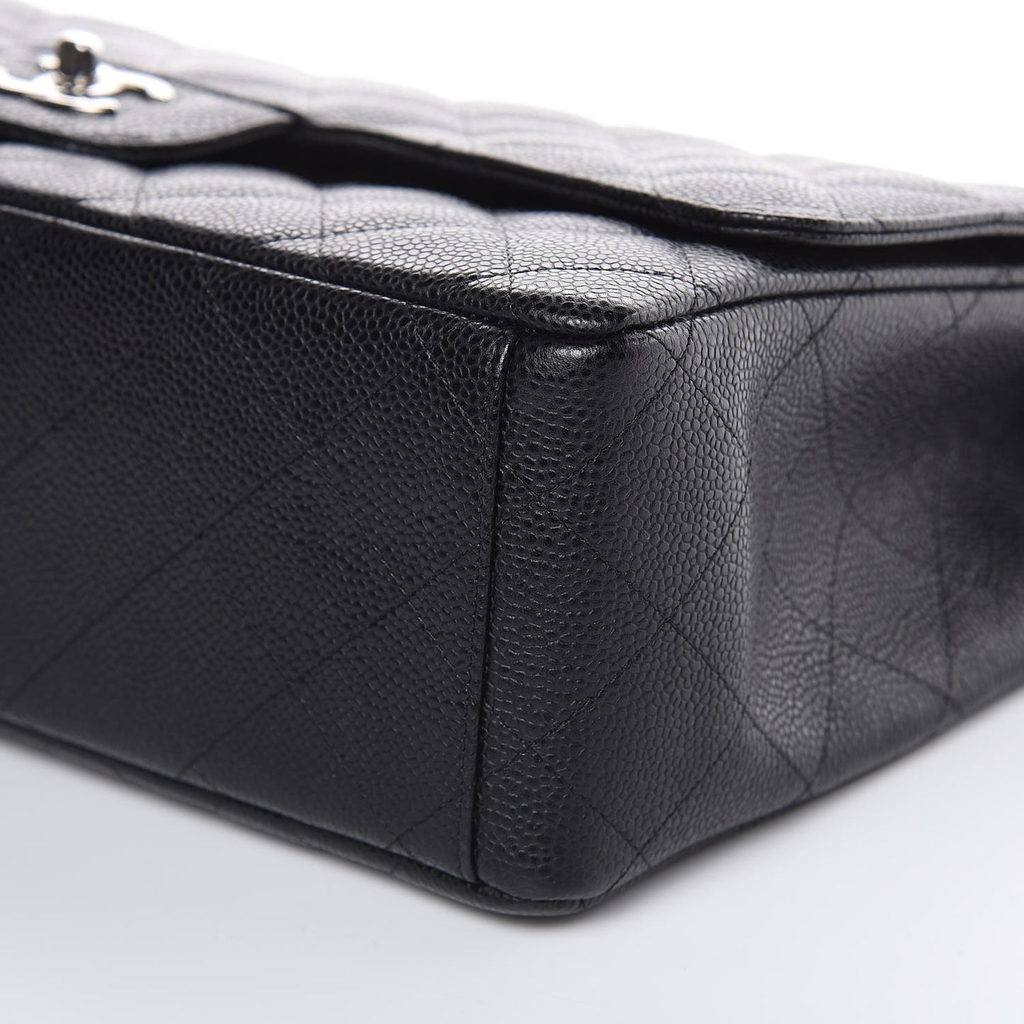 Caviar Quilted Maxi Single Flap Black