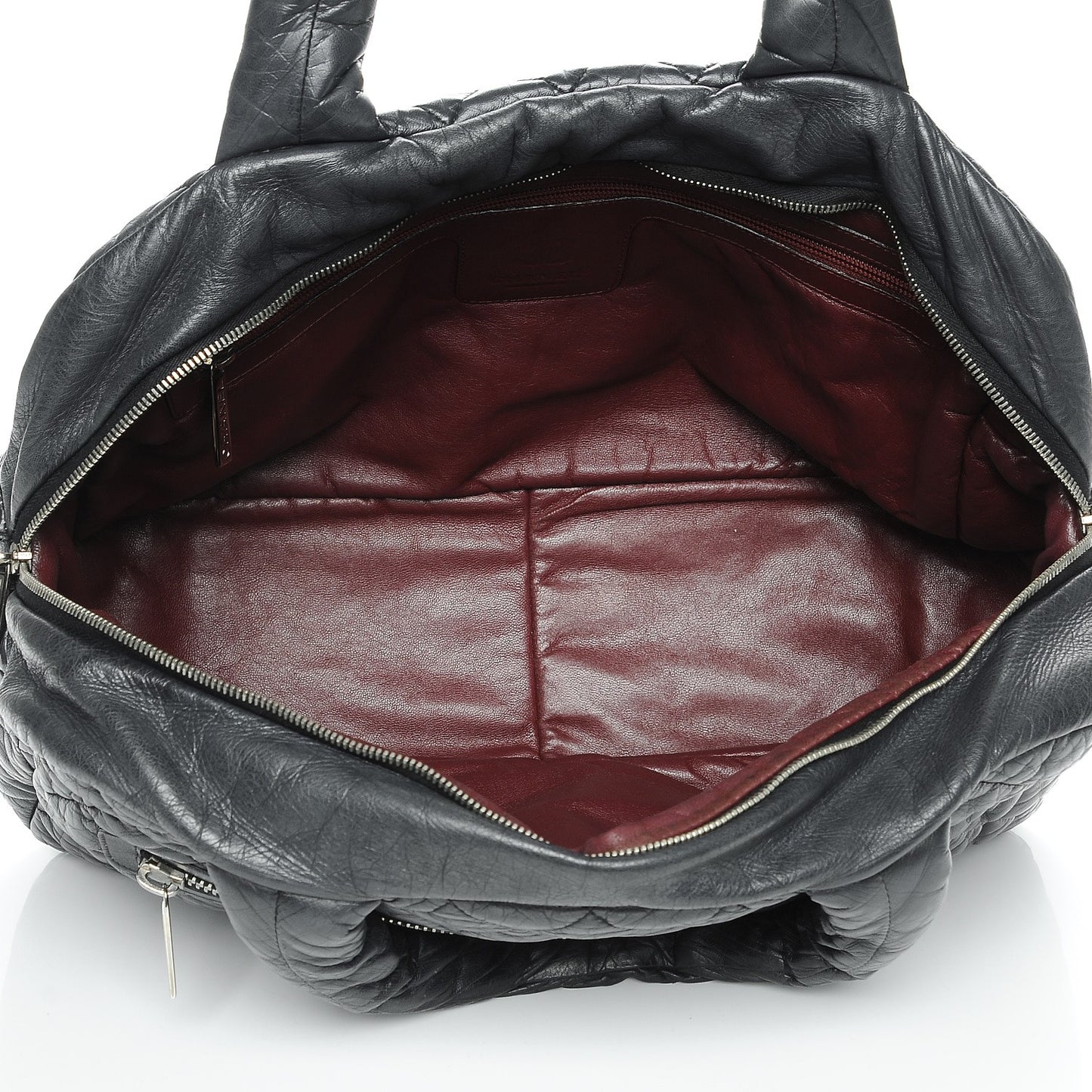 Lambskin Coco Cocoon Bowler Black
