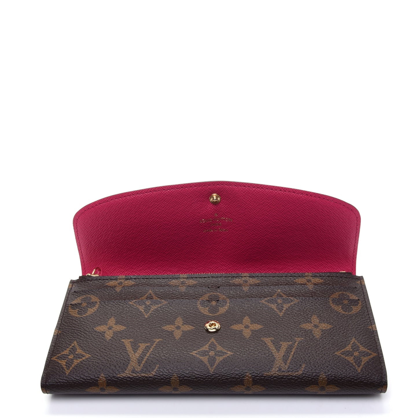 Monogram Emilie Wallet Hot Pink