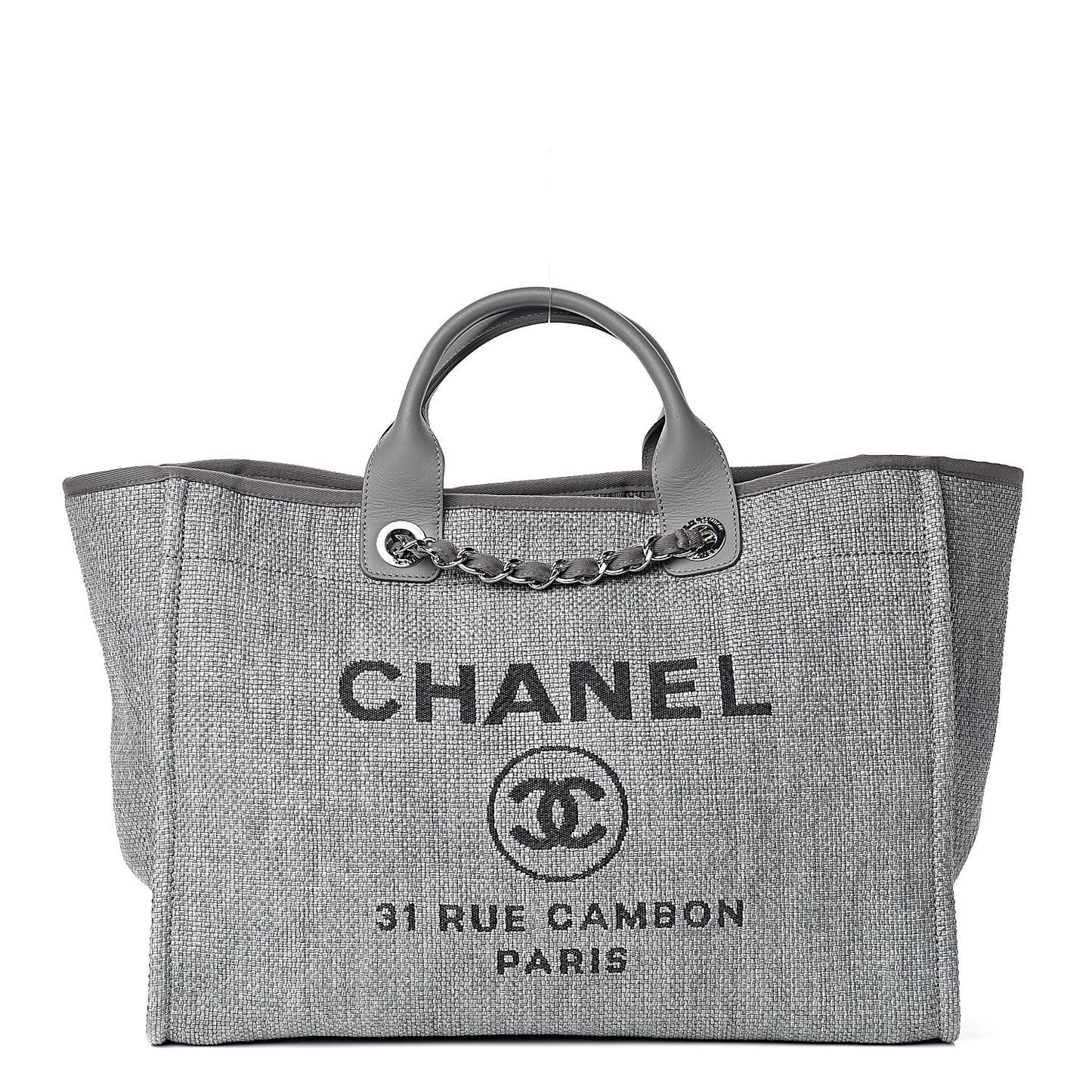 Canvas Large Deauville Tote Grey