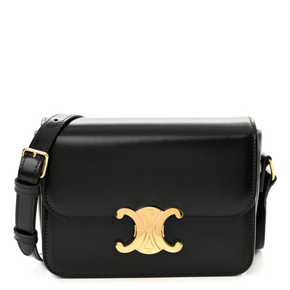 Celine Shiny Calfskin Teen Triomphe Black 1 of 9
