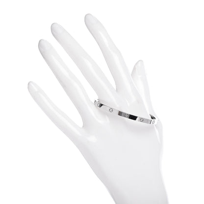 Cartier 18K White Gold Small LOVE Bracelet 15 2 of 5
