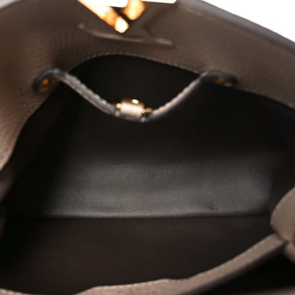 Louis Vuitton Taurillon Capucines BB Galet 5 of 9