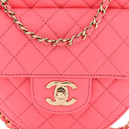 Chanel Lambskin Quilted CC In Love Heart Bag Pink 8 of 10
