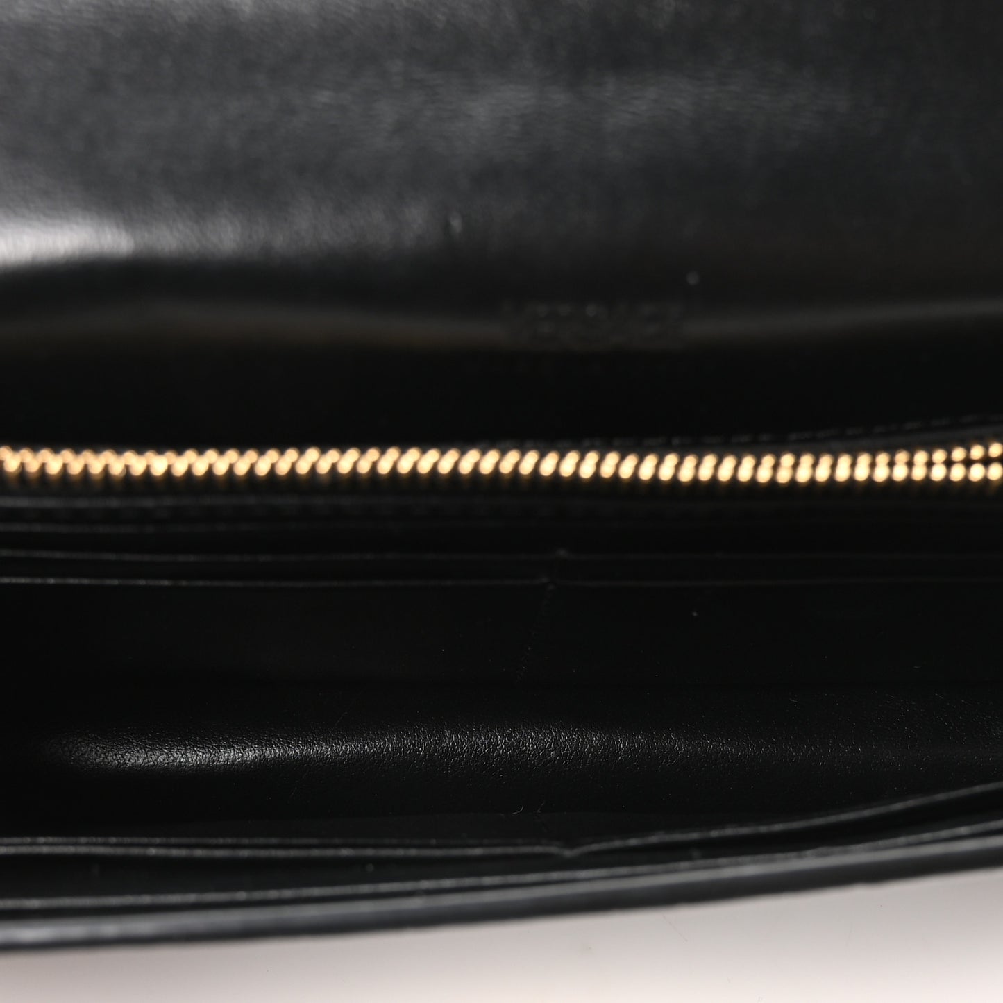 Crocodile Embossed Calfskin Greca Goddess Wallet On Chain Black