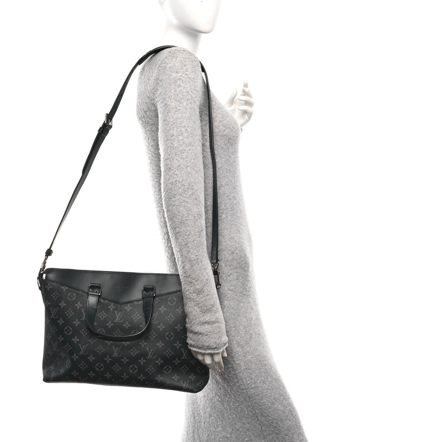 Louis Vuitton Monogram Eclipse Explorer Briefcase 2 of 9