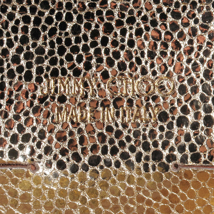 Jimmy Choo Glitter Fabric Tilsa Clutch Metallic 8 of 9