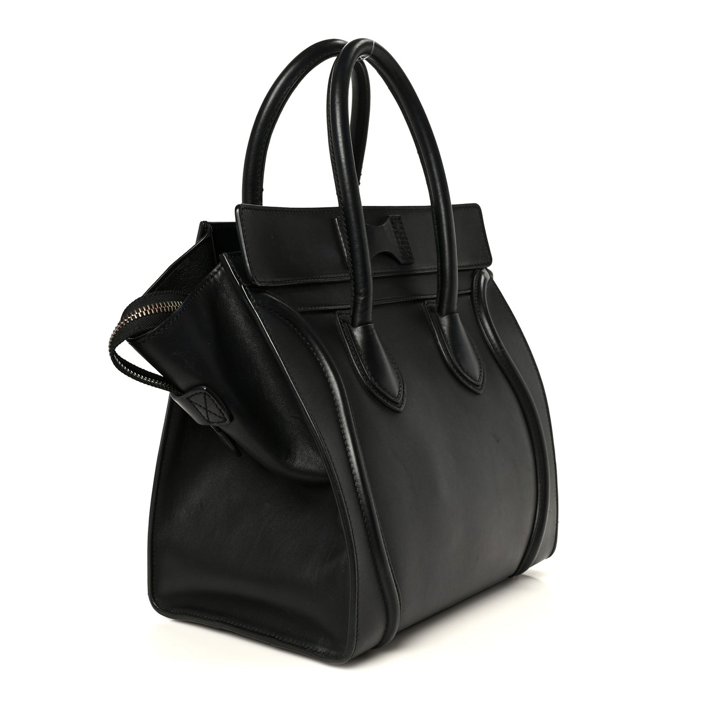 Smooth Calfskin Mini Luggage Black