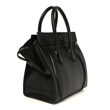 Celine Smooth Calfskin Mini Luggage Black 3 of 11