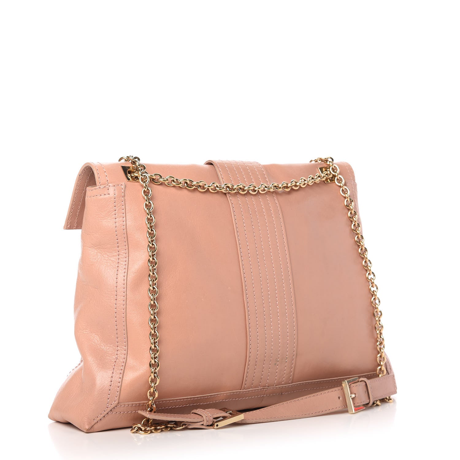 Fendi Vitello Acqua Maxi Baguette Shoulder Bag Lilla 3 of 11