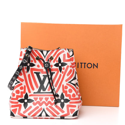 Louis Vuitton Monogram Giant Crafty NeoNoe MM Creme Rouge Black 7 of 7