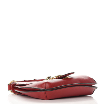 Gucci Cellarius Calfskin Feline GG Marmont Flap Shoulder Bag Vulcanic Red 4 of 7