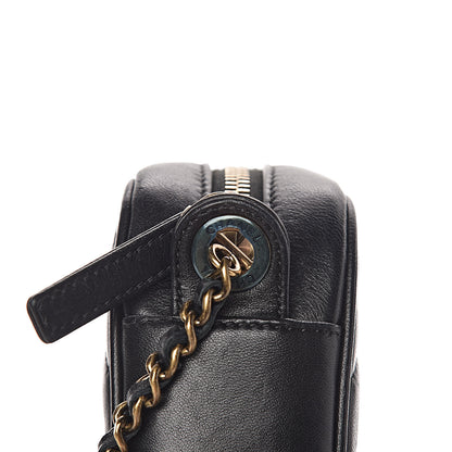 Chanel Lambskin Chevron Quilted Pyramid CC Camera Case Black 11 of 15