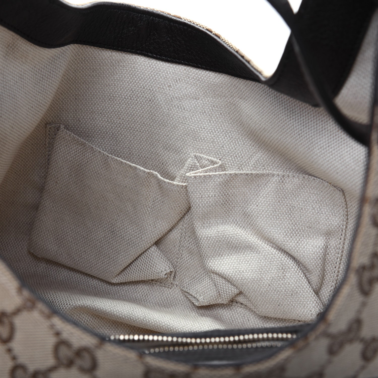 Gucci Monogram Web Medium Dressage Hobo Dark Brown 12 of 16