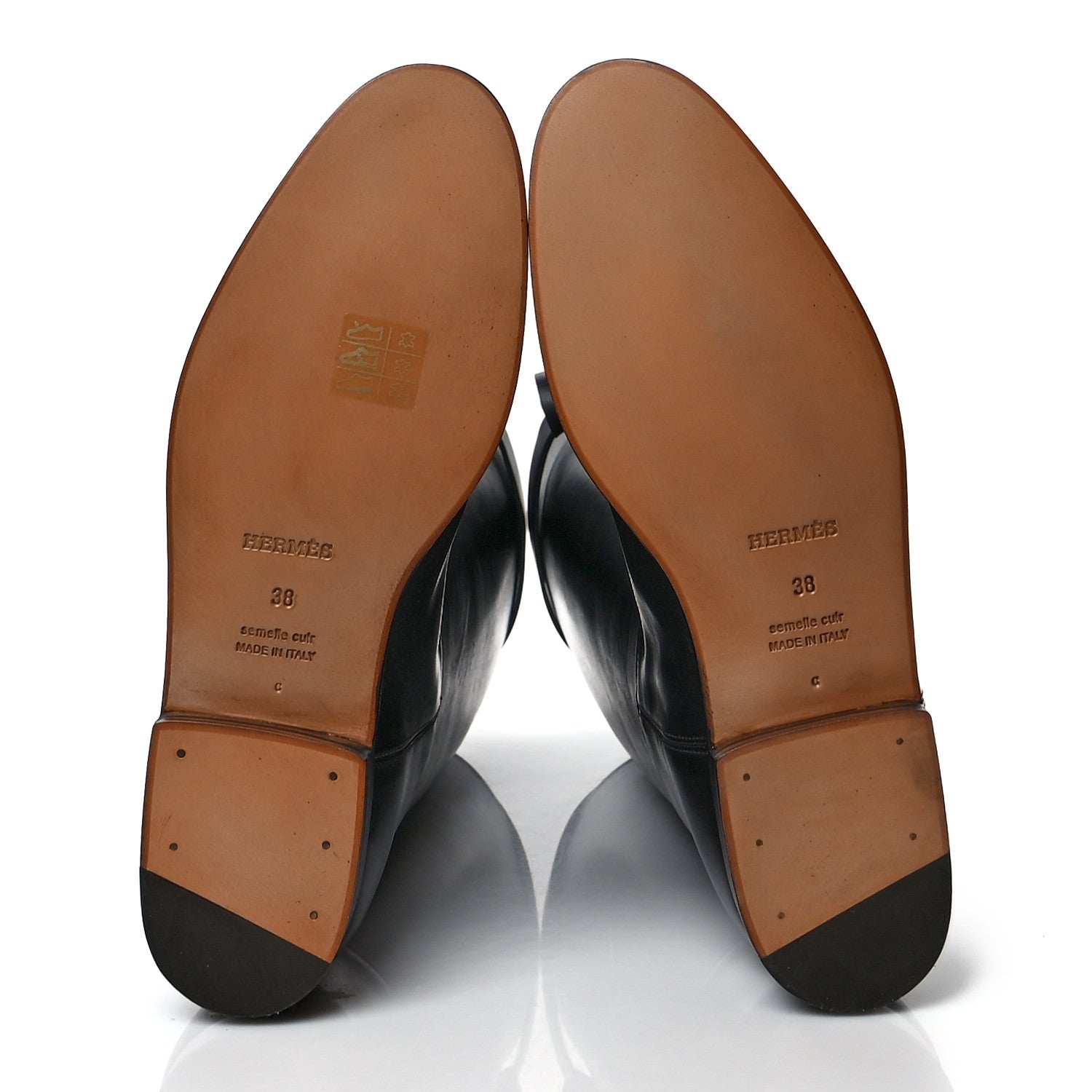 Hermes Box Kelly Jumping Boots 38 Black 5 of 9
