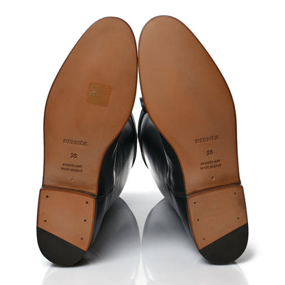 Hermes Box Kelly Jumping Boots 38 Black 5 of 9